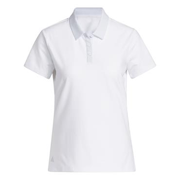 adidas Ladies Ultimate 365 Grid Short Sleeve Polo Shirt Crystal Sky
