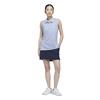 adidas Ladies Ultimate365 Printed Climacool Sleeveless Polo Shirt Crystal Sky