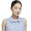 adidas Ladies Ultimate365 Printed Climacool Sleeveless Polo Shirt Crystal Sky