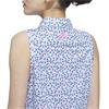 adidas Ladies Ultimate365 Printed Climacool Sleeveless Polo Shirt Crystal Sky