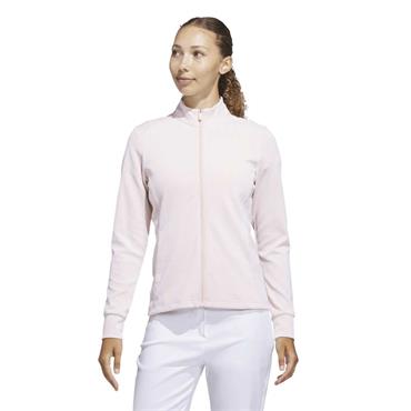 adidas Ladies Performance Textured Full Zip Jacket Blush Pink