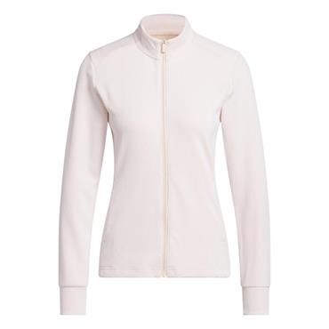 adidas Ladies Performance Textured Full Zip Jacket Blush Pink