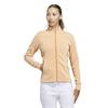 adidas Ladies Performance Textured Full Zip Jacket Dusky Orange