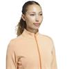 adidas Ladies Performance Textured Full Zip Jacket Dusky Orange
