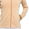 adidas Ladies Performance Textured Full Zip Jacket Dusky Orange