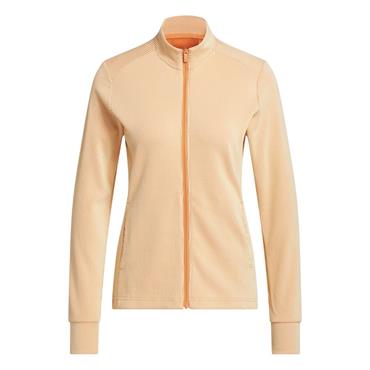 adidas Ladies Performance Textured Full Zip Jacket Dusky Orange