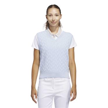 adidas Ladies Ultimate365 Tour Knit Vest Crystal Sky