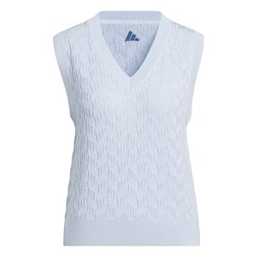 adidas Ladies Ultimate365 Tour Knit Vest Crystal Sky