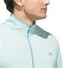 adidas Gents Core Lightweight ½ Zip Top Semi Flash Aqua