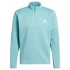 adidas Gents Ultimate365 Dwr Textured ¼ Zip Sweatshirt Mint Tone