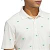 adidas Golf Originals Gents Printed Trefoil Polo Shirt Chalk White
