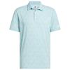 adidas Gents Ultimate365 Mini Bunker Polo Shirt Pure Teal
