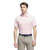 adidas Gents Ultimate365 Mini Bunker Polo Shirt Clear Pink