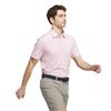 adidas Gents Ultimate365 Mini Bunker Polo Shirt Clear Pink