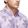 adidas Gents Go-To Printed Quarter-Zip Sweatshirt Powder Plum