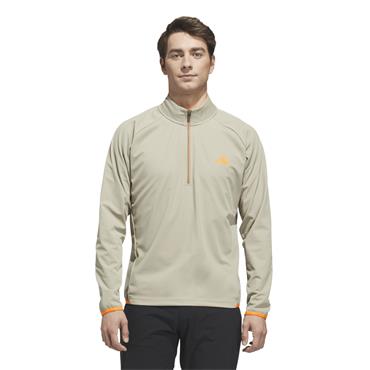adidas Gents Ultimate365 Durable Water Repellent Wind ¼ Zip Sweatshirt Wonder Cargo - Lucid Orange