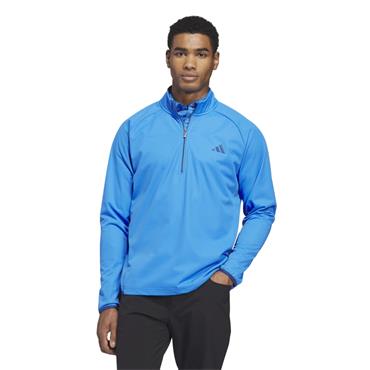 adidas Gents Ultimate 365 Durable Water Repellent Wind 1/4 Sweatshirt Lucid Ray Blue - Dusky Petrol
