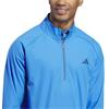 adidas Gents Ultimate 365 Durable Water Repellent Wind 1/4 Sweatshirt Lucid Ray Blue - Dusky Petrol