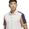 adidas Gents Beyond Vent TwistKnit Polo Shirt Orbit Grey - Collegiate Navy
