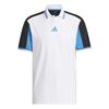 adidas Gents Beyond Vent TwistKnit Polo Shirt White - Black