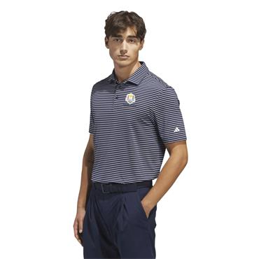 adidas Gents Ryder Cup 2027 Short Sleeve Polo Shirt Collegiate Navy - White