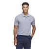 adidas Gents Performance Textured Polo Shirt White - Collegiate Navy