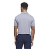 adidas Gents Performance Textured Polo Shirt White - Collegiate Navy