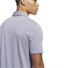 adidas Gents Performance Textured Polo Shirt White - Collegiate Navy