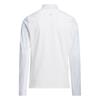 adidas Girls Long Sleeve 1/4 Zip Mock Polo Shirt White
