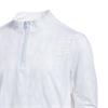 adidas Girls Long Sleeve 1/4 Zip Mock Polo Shirt White