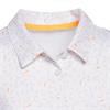 adidas Girls Short Sleeve Print Polo Shirt White