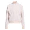 adidas Girls Textured 1/4 Zip Top Pink