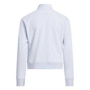adidas Girls Textured 1/4 Zip Top Crystal Sky