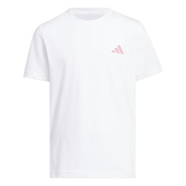 adidas Unisex Junior Graphic T Shirt White
