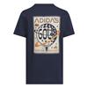 adidas Unisex Junior Graphic T Shirt Collegiate Navy