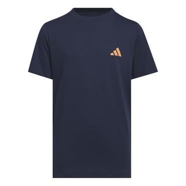 adidas Unisex Junior Graphic T Shirt Collegiate Navy