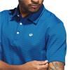 adidas Golf Originals Gents Stripe Pique Polo Shirt Bluebird - Night Indigo