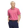 adidas Golf Originals Gents Stripe Pique Polo Shirt Bliss Lilac - Better Scarlet