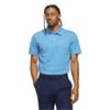 adidas Golf Originals Gents Stripe Pique Polo Shirt Clear Sky - Bluebird