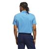 adidas Golf Originals Gents Stripe Pique Polo Shirt Clear Sky - Bluebird