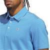 adidas Golf Originals Gents Stripe Pique Polo Shirt Clear Sky - Bluebird