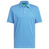 adidas Golf Originals Gents Stripe Pique Polo Shirt Clear Sky - Bluebird