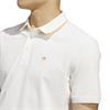 adidas Golf Originals Gents Twistknit Trefoil Polo Shirt Chalk White - Dusky Orange