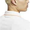 adidas Golf Originals Gents Twistknit Trefoil Polo Shirt Chalk White - Dusky Orange