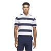 adidas Gents Ultimate365+ Jumbo Stripe CLIMACOOL Polo Shirt White - Collegiate Navy