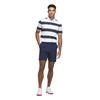 adidas Gents Ultimate365+ Jumbo Stripe CLIMACOOL Polo Shirt White - Collegiate Navy