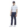 adidas Gents Ultimate365+ Jumbo Stripe CLIMACOOL Polo Shirt Crystal Sky - White