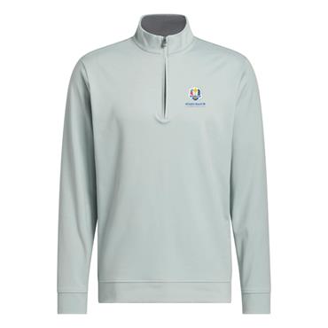 adidas Gents Ultimate365 Classic ¼ Zip Ryder Cup 2027 Sweatshirt Wonder Sage