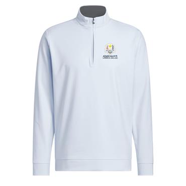 adidas Gents Ultimate365 Classic ¼ Zip Ryder Cup 2027 Sweatshirt Crystal Sky