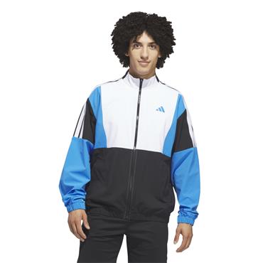 adidas Gents Beyond Twistweave Full-Zip Windbreaker Black - White